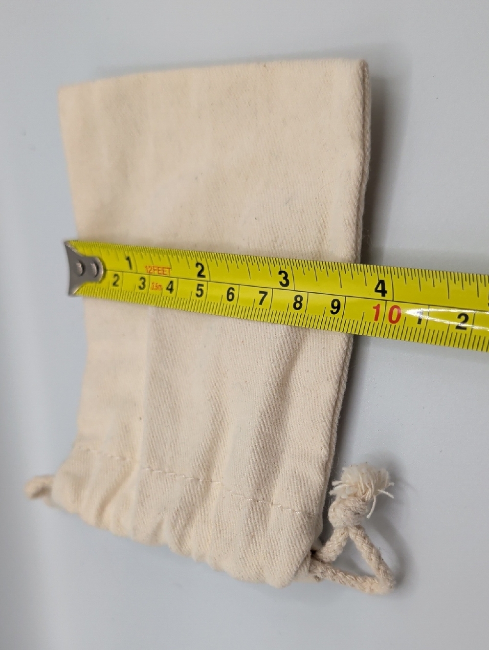 Fossil Beige Drawstring Bag 5" - Picture 5 of 5